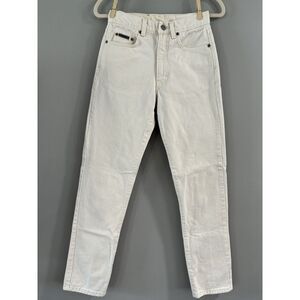 Vintage Calvin Klein White Jeans Denim Women's Size‎ 3 90s Rise Pants